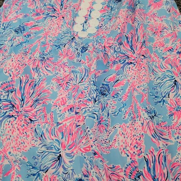 Lilly pulitzer JOAN TUNIC DRESS - CELESTIAL BLUE - SEEK AND SEA M - Picture 8 of 10